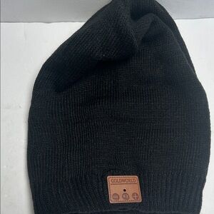 Black Knit Beanie Hat
